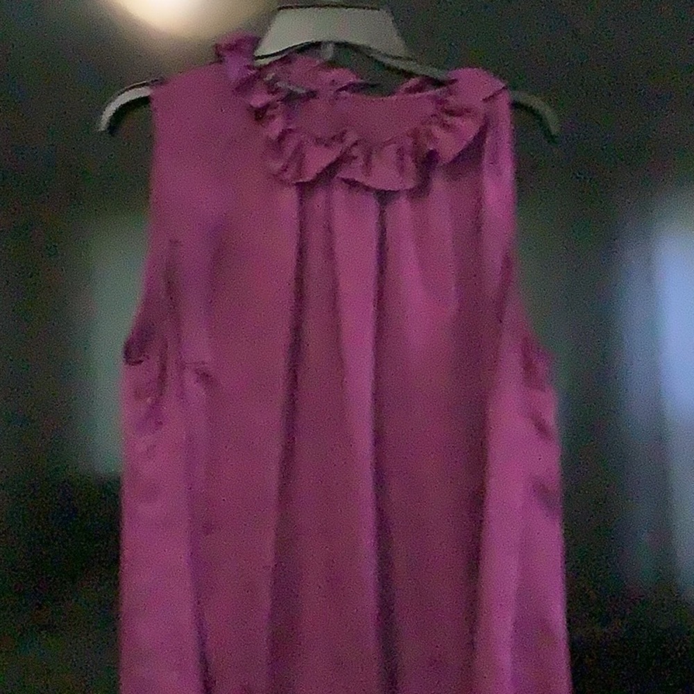 Dressy sleeveless satin top